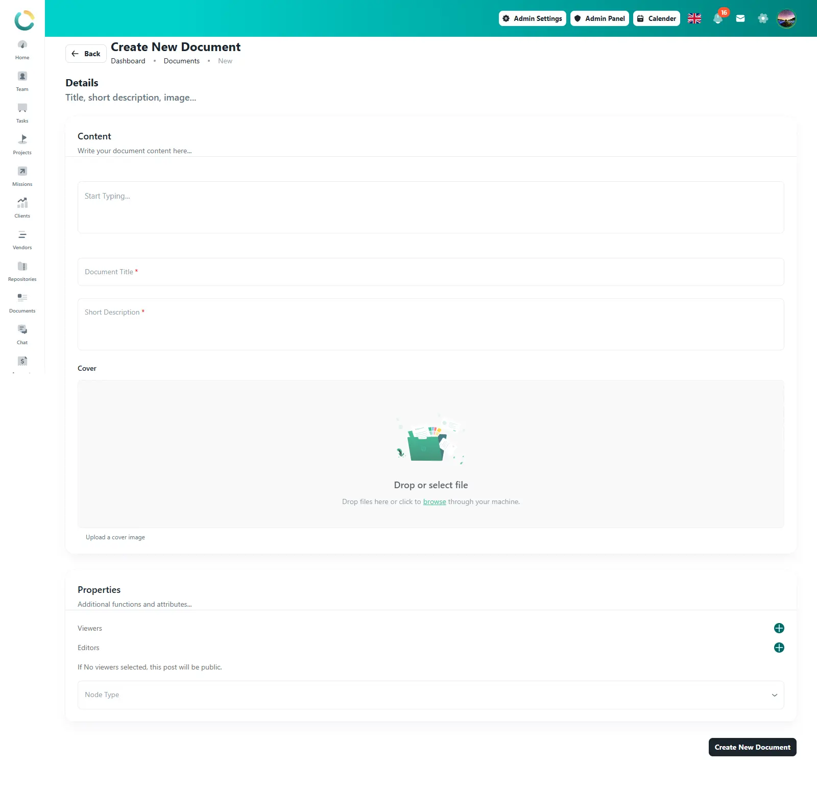 TAIRRAGO Create Document Web View